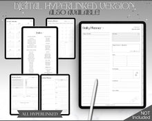 Load image into Gallery viewer, 2024 Printable Witch Planner | 2024 Witchy Journal, Moon Calendar, Tarot Journal, Spell Book, Grimoire, Witchcraft, Witchy stuff &amp; Goth Witch Kit
