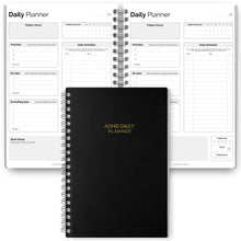 Load image into Gallery viewer, ADHD Daily Planner for Neurodivergent Adults - Productivity Daily Planner &amp; Task Management to Stay Organized and Focused | A5 Mono
