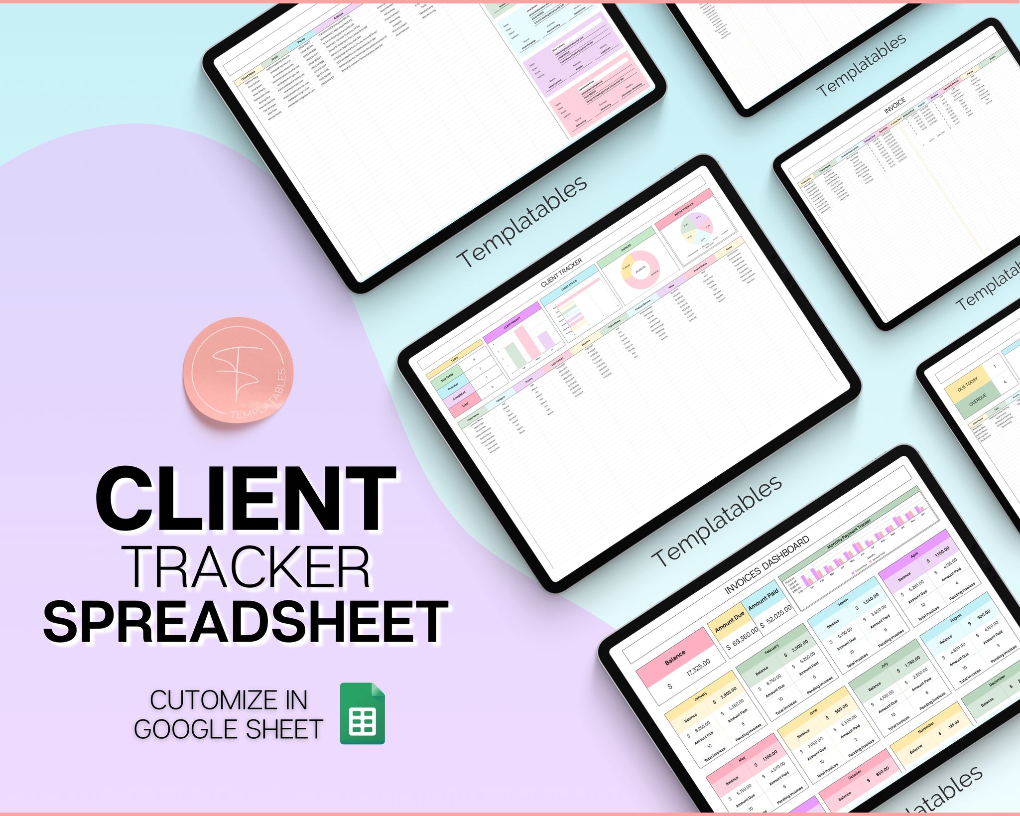 Client Tracker Spreadsheet | Perfect For Small Business Owners!