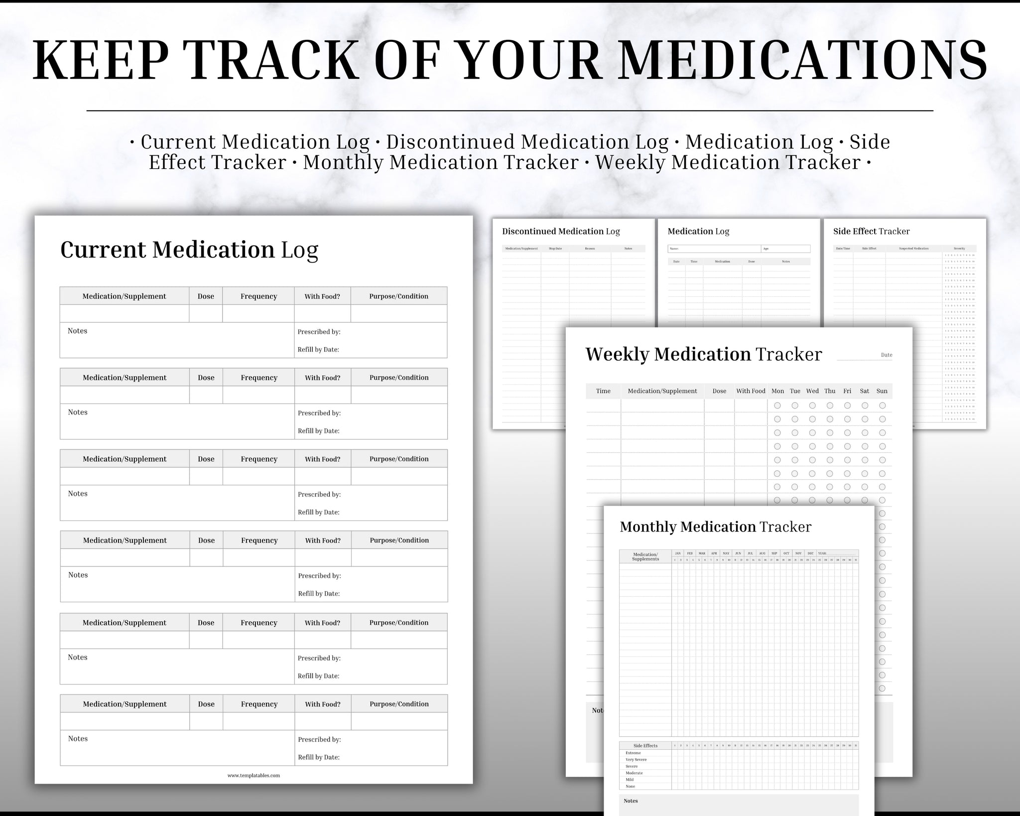 Medical Tracker Bundle | Everything you need for your Medical Planner!