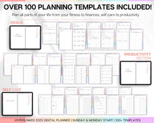 Load image into Gallery viewer, 2025 COLORFUL Digital Planner | GoodNotes Planner With Daily, Weekly &amp; Monthly Planner | Undated Life Planner For Notability &amp; iPad
