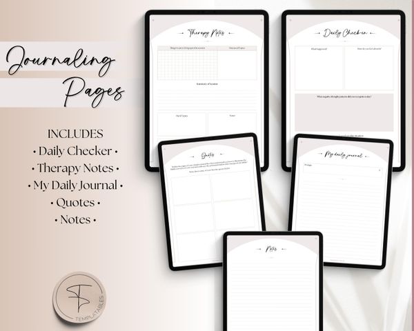 Self Therapy Journal: Your Digital Workbook for iPad & GoodNotes!