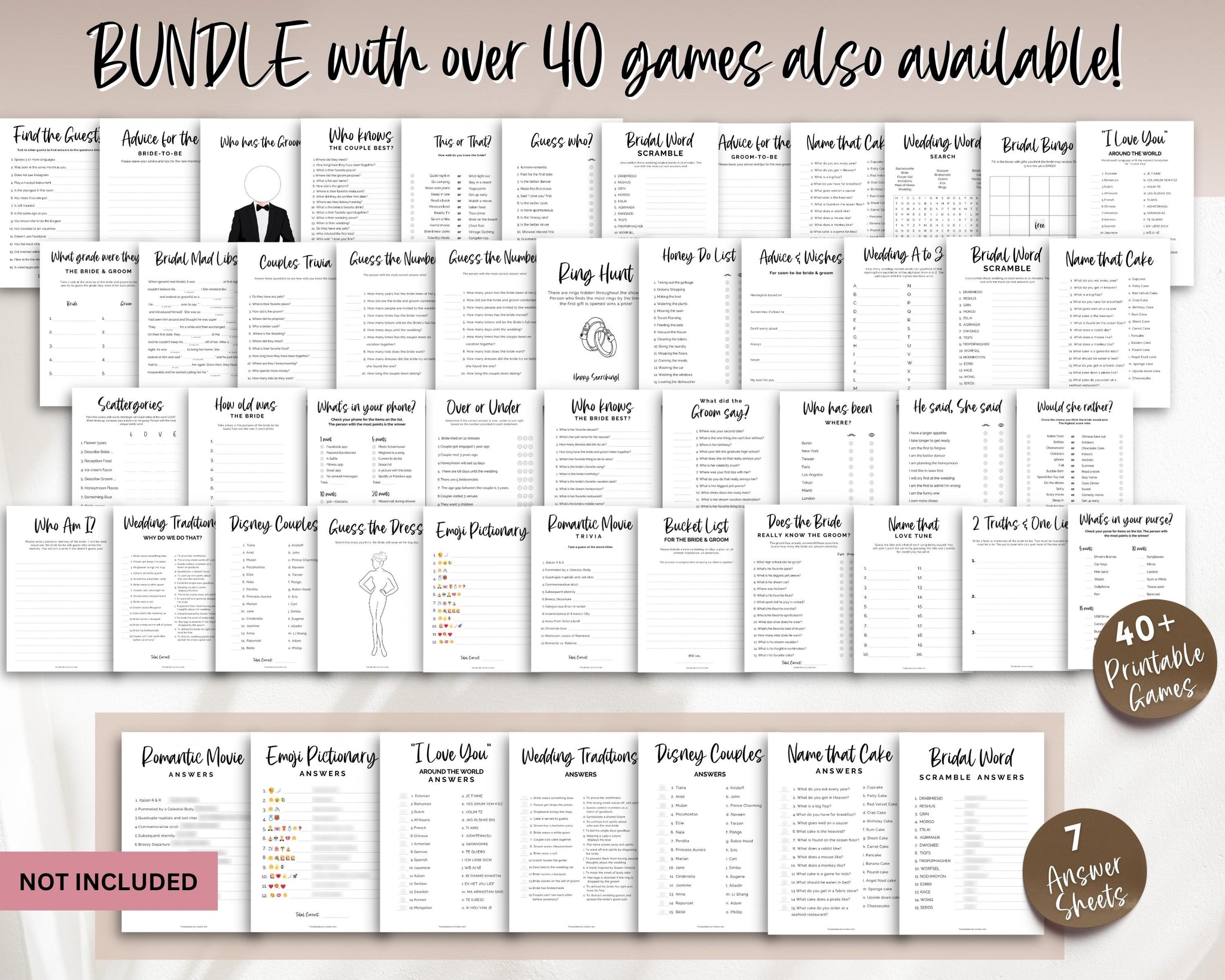 Guess the Dress' Bridal Shower Game Printable Guess the Dress' Bridal Shower Game Printable