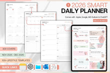 Load image into Gallery viewer, GLOW UP Mega BUNDLE! 2026 Digital Planners | Colorful Daily Planner, Digital Notebook, Fitness Planner &amp; Reading Journal, Smart Apple Links
