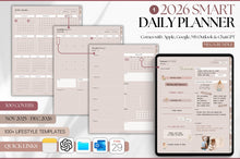 Load image into Gallery viewer, GLOW UP Mega BUNDLE! 2026 Digital Planners | Luxury Daily Planner, Digital Notebook, Fitness Planner &amp; Reading Journal, Smart Apple Links
