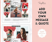 Load image into Gallery viewer, Yearbook Ad Template for Senior &amp; High School Graduation | FULL Page School Yearbook | Style 7
