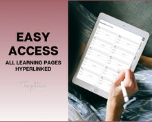 Load image into Gallery viewer, Language Learning Digital Planner | Study Korean, Japanese, Spanish, French &amp; English | Language Templates &amp; Student Workbook for GoodNotes &amp; iPad | Lux

