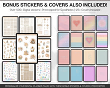 Load image into Gallery viewer, Undated Digital Planner | Daily, Weekly, Monthly Planner for iPad &amp; GoodNotes | Mono
