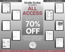 Load image into Gallery viewer, ALL ACCESS pack for Kindle Scribe | Template Bundle | 2026 Daily Planner, Digital To Do List, Meeting Minutes, Journal &amp; Notebook, Calendar &amp; Task List
