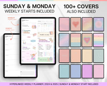 Load image into Gallery viewer, COLORFUL Weekly Digital Planner | 2024 Digital Planner, Life Planner &amp; Weekly Schedule | For iPad, GoodNotes &amp; Notability | Undated
