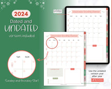 Load image into Gallery viewer, 2024 Digital Christmas Planner | Xmas Holiday Checklist, Shopping List, To Do List for GoodNotes &amp; iPad

