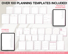 Load image into Gallery viewer, Pink 2024 Digital Planner | Includes PINK GoodNotes Planner, Daily Weekly, Monthly Planner, Undated Life Planner, Notability Planner &amp; iPad Planner!
