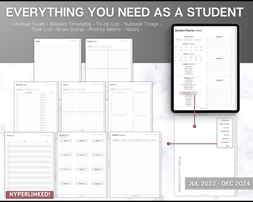 Goodnotes Template Kit, Digital Planner for Note Taking, Organize,  Journalling, and More. Premed, Ochem, Student, Hexgrid, Cornell (Download  Now) 