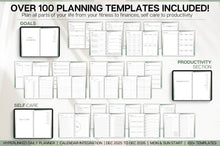 Load image into Gallery viewer, 2026 Digital Planner | GREEN GoodNotes Planner With Daily, Weekly &amp; Monthly Planner | SMART Apple, ChatGPT, Google Integration links
