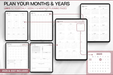 Load image into Gallery viewer, The 2 YEAR Digital Planner (2026 &amp; 2027). MINIMALIST Daily Weekly, Monthly Planner &amp; Life Planner. Ideal for use on Goodnotes and iPad. Smart Apple Links
