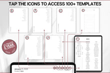 Load image into Gallery viewer, The 2 YEAR Digital Planner (2026 &amp; 2027). MINIMALIST Daily Weekly, Monthly Planner &amp; Life Planner. Ideal for use on Goodnotes and iPad. Smart Apple Links
