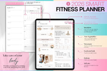 Load image into Gallery viewer, GLOW UP Mega BUNDLE! 2026 Digital Planners | Colorful Daily Planner, Digital Notebook, Fitness Planner &amp; Reading Journal, Smart Apple Links (Copy)
