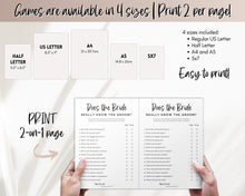 Load image into Gallery viewer, &#39;Does the Bride Really Know the Groom?&#39; Bridal Shower Game Printable
