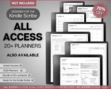 Load image into Gallery viewer, Digital Recipe Book for Kindle Scribe | Comes with Recipe Templates, Digital Meal Planner, Cookbook Template, Recipe Binder Kit &amp; Blank Recipe Card
