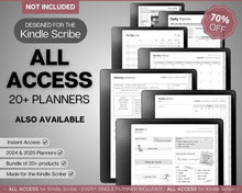 Load image into Gallery viewer, Digital ADHD planner for the Kindle Scribe | Daily Planner for Neurodivergent Adults | Includes Brain Dump Template &amp; To Do List

