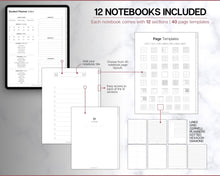 Load image into Gallery viewer, Digital Student 2023 - 2024 Academic Planner | Study Planner, College &amp; School Planner for GoodNotes &amp; iPad
