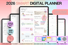 Load image into Gallery viewer, 2026 COLORFUL Digital Planner | GoodNotes Planner With Daily, Weekly &amp; Monthly Planner | SMART Integration with Apple Calendar, ChatGPT, Google &amp; more
