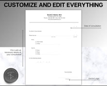 Load image into Gallery viewer, Editable Doctors Excuse Note | Editable Template for Fake Doctors Note, Medical Note for Work, School &amp; Word Template | Perfect for Google Docs | Fill in Blanks
