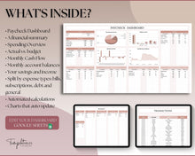 Load image into Gallery viewer, Budget by Paycheck Google Sheets Spreadsheet | Biweekly Zero Based Budget Tracker | Lux
