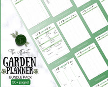 Load image into Gallery viewer, 2024 Garden Planner | Gardening Planner With Plant Journal, Planting Calendar, Plant Care, Seed Starting, Garden Book &amp; Plant Notes | Green
