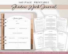 Load image into Gallery viewer, Shadow Work Journal Pages | 100+ Shadow Work Journal Prompts with Printable Guided Journal | Inner Child &amp; Therapy
