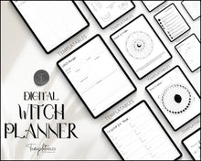 Load image into Gallery viewer, 2024 Digital Witch Planner | Includes Witch Journal, Moon Calendar, Tarot Journal, Spell Book, Grimoire &amp; Witchcraft | Perfect for GoodNotes &amp; iPad

