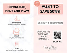 Load image into Gallery viewer, Girls Night Games BUNDLE - 15 Printable Games for Ladies Night In
