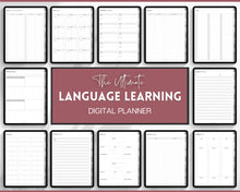 Load image into Gallery viewer, Language Learning Digital Planner | Study Korean, Japanese, Spanish, French &amp; English | Language Templates &amp; Student Workbook for GoodNotes &amp; iPad | Lux
