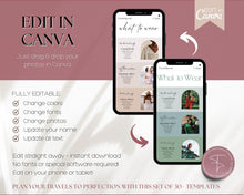 Load image into Gallery viewer, MOBILE Travel Itinerary Template | Create Your Travel Guide Itinerary for Weekend Trips, Birthdays, Girls Trips with Canva
