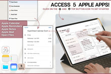 Load image into Gallery viewer, 2026 Digital Planner MEGA BUNDLE for Professionals | Daily Planner, Project Planner, Digital Notebook &amp; Meeting Notes, Smart Apple Links
