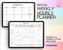 Load image into Gallery viewer, 2024 WEEKLY Hourly Digital Planner | Your Stylish Companion for iPad, Undated, GoodNotes, Digital Life Planner and Notability | Colorful
