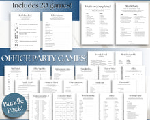 Load image into Gallery viewer, Office Party Games BUNDLE | Includes Ice Breaker Games, Office Work Party, Workplace Staff Games, Team Building &amp; Christmas Holiday Party | Printable
