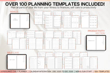 Load image into Gallery viewer, 2026 Digital Planner | PEACH GoodNotes Planner With Daily, Weekly &amp; Monthly Planner | SMART Apple, ChatGPT, Google Integration links
