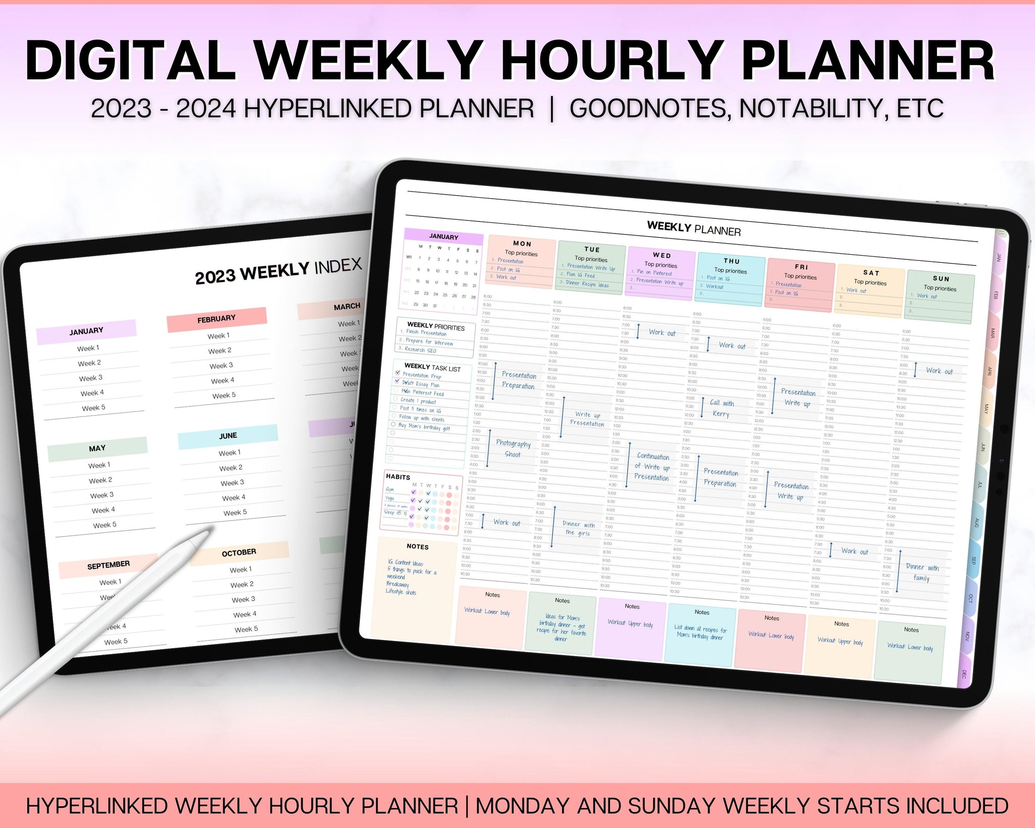 2024 digital life planner : r/GoodNotes