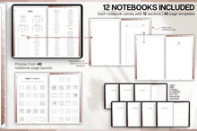 Load image into Gallery viewer, 2026 Digital Planner | BROWN GoodNotes Planner With Daily, Weekly &amp; Monthly Planner | SMART Apple, ChatGPT, Google Integration links
