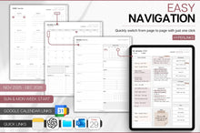 Load image into Gallery viewer, PROFESSIONAL'S Digital Planner, 2026 Daily Weekly, Monthly Planner, GoodNotes Planner, Undated Life Planner, iPad, SMART Apple links | MONO
