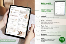 Load image into Gallery viewer, The 2 YEAR Digital Planner (2026 &amp; 2027) in GREEN. Daily Weekly, Monthly Planner &amp; Life Planner. Ideal for use on Goodnotes and iPad. Smart Apple Links
