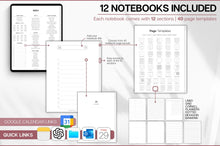 Load image into Gallery viewer, PROFESSIONAL'S Digital Planner, 2026 Daily Weekly, Monthly Planner, GoodNotes Planner, Undated Life Planner, iPad, SMART Apple links | MONO
