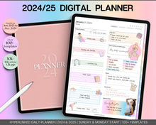 Load image into Gallery viewer, 2024 Colorful Digital Planner | Daily, Weekly, Monthly Planner for iPad &amp; GoodNotes
