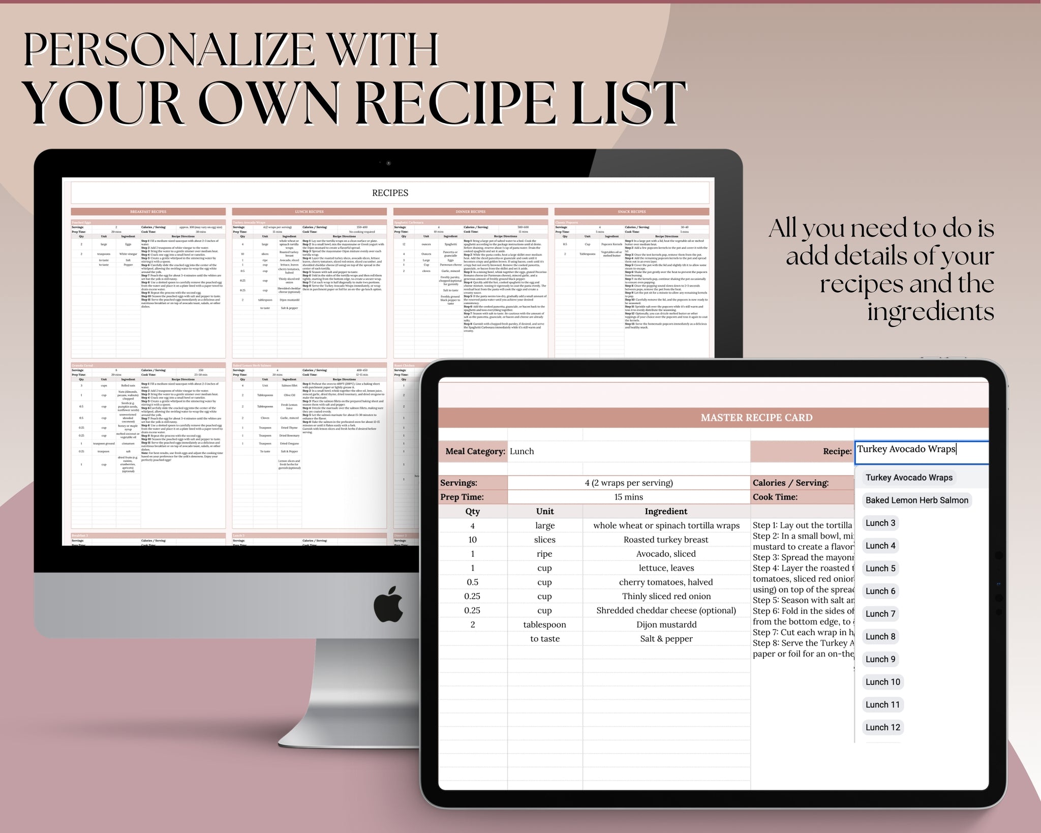 Ultimate Meal Planner Spreadsheet With Recipes Grocery Lists ultimate-meal-planner-spreadsheet-with-recipes-grocery-lists