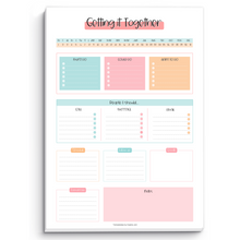 Load image into Gallery viewer, Brain Dump Notepad, To Do List, Productivity Planner Desk Pad, ADHD Daily Planner Note Pad | 50 Undated Tear Away Sheets A4

