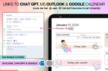Load image into Gallery viewer, 2026 COLORFUL Digital Planner | GoodNotes Planner With Daily, Weekly &amp; Monthly Planner | SMART Integration with Apple Calendar, ChatGPT, Google &amp; more

