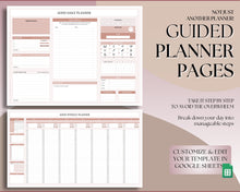 Load image into Gallery viewer, ADHD Planner Spreadsheet for Neurodivergent Adults | Google Sheets Daily &amp; Weekly Planner, Symptom Tracker, Brain Dump &amp; To Do Lists | Nude
