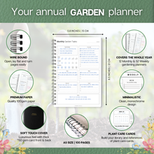 Load image into Gallery viewer, Gardening Planner &amp; Plant Journal | Planting Calendar, Plant Care, Seed Starting, Herb Notes, Garden Planner (Botanical)

