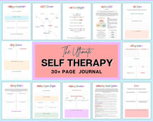 Load image into Gallery viewer, Self Therapy Journal Printable | 30+ Pages of Self-Therapy Workbook, Based on CBT, Guided Journal Prompts, Printable Worksheets, Shadow Work and Mindfulness |  Pastel Brit
